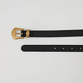 Fler Dolce - Classic Grain - Belts with buckles - Black - D28 - Gold