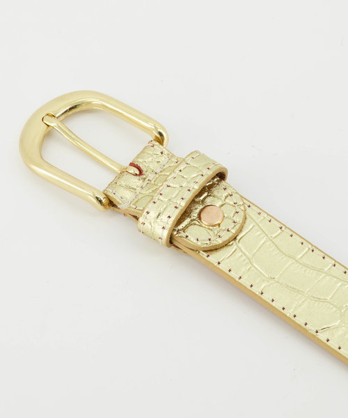 Suus - Croco - Riemen met gesp - Goud -  - Goudkleurig