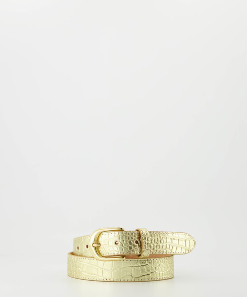 Suus - Croco - Belts with buckles - Gold -  - Goudkleurig