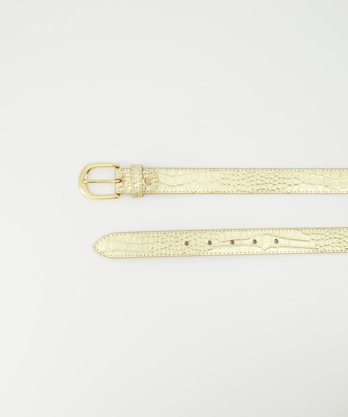 Suus - Croco - Belts with buckles - Gold -  - Goudkleurig