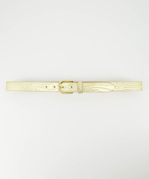 Suus - Croco - Belts with buckles - Gold -  - Goudkleurig