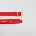 Diane - Classic Grain - Riemen met gesp - Rood - T1644 - Goudkleurig