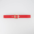 Diane - Classic Grain - Riemen met gesp - Rood - T1644 - Goudkleurig