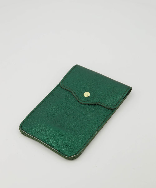 Pona - Metallic - Crossbodytassen - Groen - Donkergroen L558 - Goudkleurig