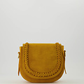 Chelsea - Suede - Crossbody bags - Yellow - Okergeel - Bronze