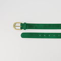 Basic Riem 3 cm - Suede - Belts with buckles - Green - A370 - Bronze