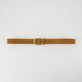 Suus - Suede - Belts with buckles - Cognac - 6 - Bronskleurig