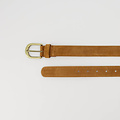 Suus - Suede - Belts with buckles - Cognac - 6 - Bronskleurig