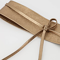Lily - Metallic - Wikkelriemen - Bruin - Brons L523 -