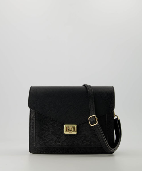 Stacey - Classic Grain - Hand bags - Black - D28 - Gold