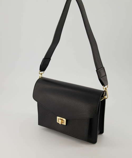 Stacey - Classic Grain - Hand bags - Black - D28 - Gold