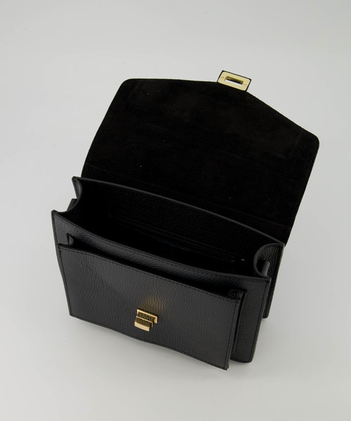 Stacey - Classic Grain - Hand bags - Black - D28 - Gold