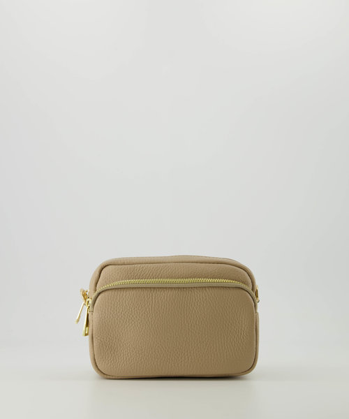 Eliza - Classic Grain - Crossbody bags - Taupe - D05 - Gold