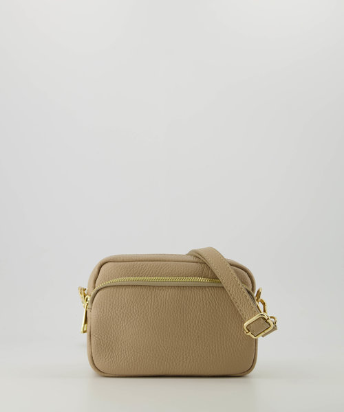 Eliza - Classic Grain - Crossbody bags - Taupe - D05 - Gold