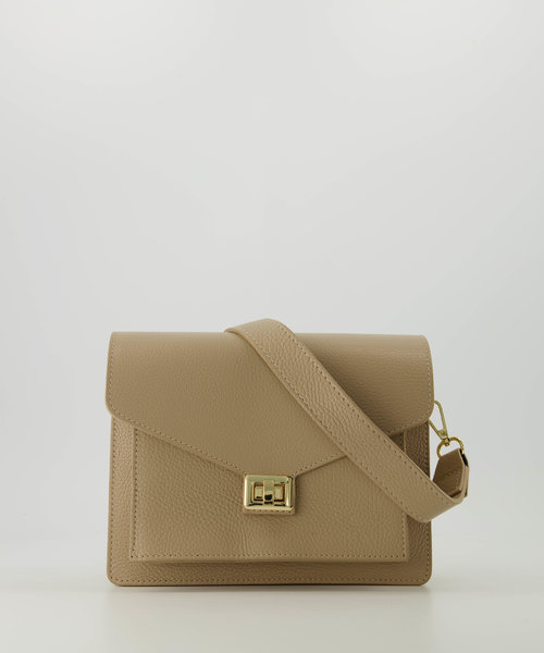 Stacey - Classic Grain - Handtassen - Taupe - D05 - Goudkleurig