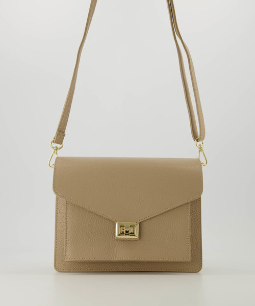 Stacey - Classic Grain - Hand bags - Taupe - D05 - Gold