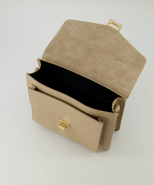 Stacey - Classic Grain - Handtassen - Taupe - D05 - Goudkleurig