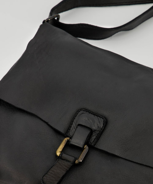 Maddy - Washed - Crossbodytassen - Zwart -  - Bronskleurig