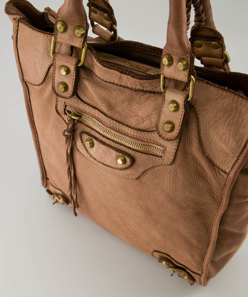 Lize - Washed - Hand bags - Taupe -  - Bronze