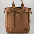 Lize - Washed - Handtassen - Taupe -  - Bronskleurig