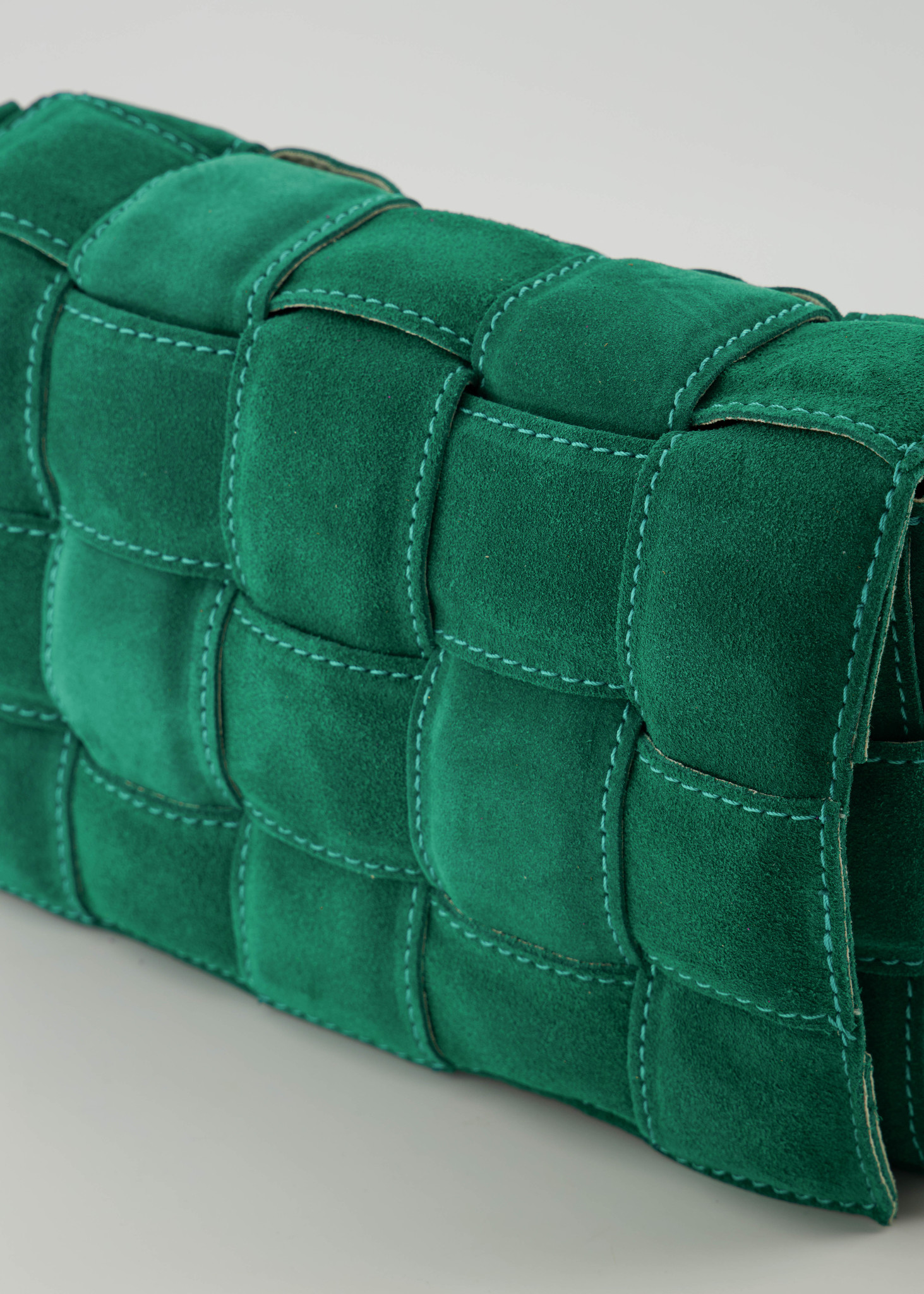 Crossbody bags Bodina Suede Crossbody bags Green A370 Gold Teatro Fashion