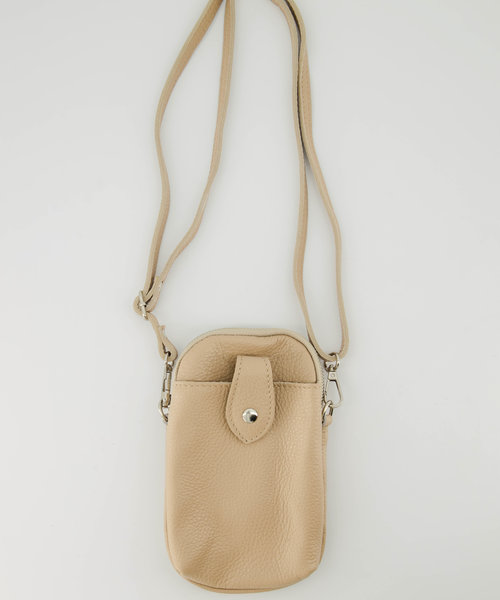 Tyler - Classic Grain - Crossbodytassen - Taupe - D05 - Zilverkleurig