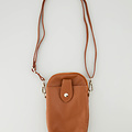 Tyler - Classic Grain - Crossbody bags - Brown - Cognac D17 - Silver