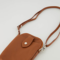 Tyler - Classic Grain - Crossbody bags - Brown - Cognac D17 - Silver