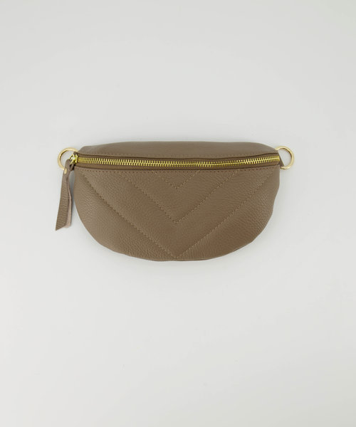 Cilou - Classic Grain - Bum bags - Taupe - Donker Taupe D40 - Gold