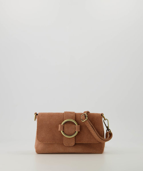 Londyn - Suede - Crossbody bags - Pink - Clay 62 - Bronze