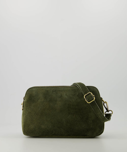 Simone - Suede - Crossbody bags - Green - 49 - Bronze