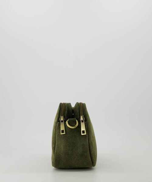 Simone - Suede - Crossbody bags - Green - 49 - Bronze