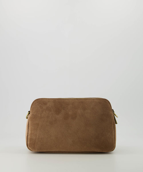 Simone - Suede - Crossbodytassen - Taupe - 24 - Bronskleurig