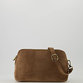 Simone - Suede - Crossbody bags - Taupe - 24 - Bronze