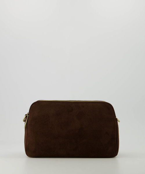 Simone - Suede - Crossbody bags - Brown - 07 - Bronze