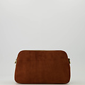 Simone - Suede - Crossbodytassen - Bruin - Cognac 37 - Bronskleurig