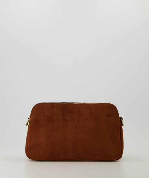 Simone - Suede - Crossbody bags - Brown - Cognac 37 - Bronze