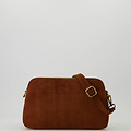 Simone - Suede - Crossbodytassen - Bruin - Cognac 37 - Bronskleurig