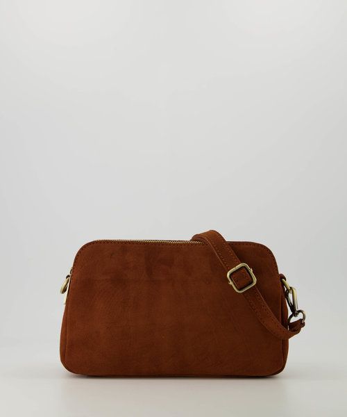 Simone - Suede - Crossbodytassen - Bruin - Cognac 37 - Bronskleurig