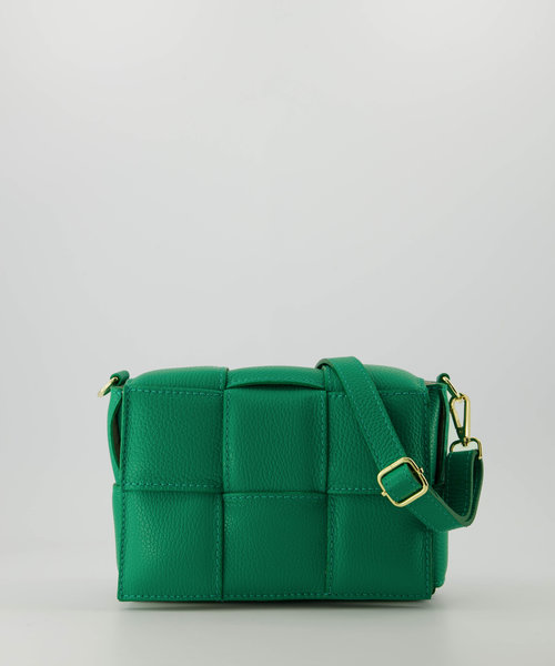 Jess - Classic Grain - Crossbodytassen - Groen - 5338 - Goudkleurig