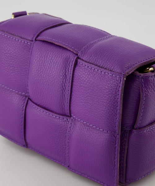 Jess - Classic Grain - Crossbody bags - Purple - 3638 - Gold