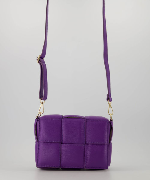Jess - Classic Grain - Crossbody bags - Purple - 3638 - Gold