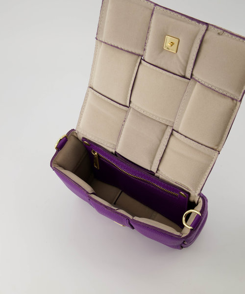 Jess - Classic Grain - Crossbody bags - Purple - 3638 - Gold