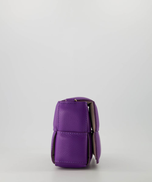Jess - Classic Grain - Crossbodytassen - Paars - 3638 - Goudkleurig
