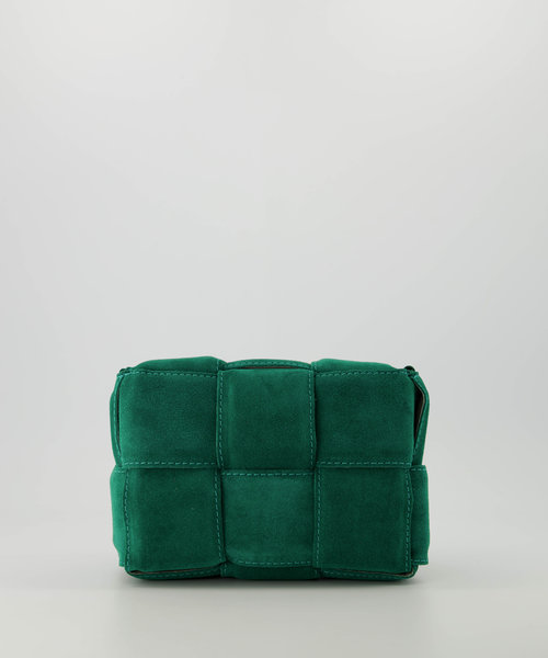 Jess - Suede - Crossbodytassen - Groen - A370 - Goudkleurig