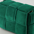 Jess - Suede - Crossbodytassen - Groen - A370 - Goudkleurig