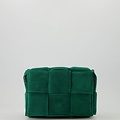 Jess - Suede - Crossbodytassen - Groen - A370 - Goudkleurig