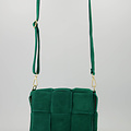 Jess - Suede - Crossbodytassen - Groen - A370 - Goudkleurig