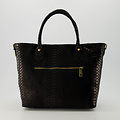 Indira - Snake - Hand bags - Black - 23 - Bronze