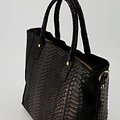 Indira - Snake - Hand bags - Black - 23 - Bronze